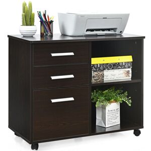 17 Stories Bujanov 3 Drawer Filing Cabinet Coffee 74cm H X 80cm W X 38cm D 17 Stories Bujanov 3 Drawer Filing Cabinet Coffee 74cm H X 80cm W X 38cm D