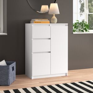 Wade Logan Spacek 2 Drawer 70Cm W Combi Chest White 97cm H X 70cm W X 40cm D Wade Logan Spacek 2 Drawer 70Cm W Combi Chest White 97cm H X 70cm W X 40cm D