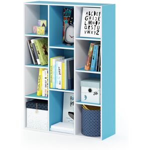 Ebern Designs Placentia 11-Cube Reversible Open Shelf Bookcase White/Light Blue 105.9cm H X 73.9cm W X 23.9cm D Ebern Designs Placentia 11-Cube Reversible Open Shelf Bookcase White/Light Blue 105.9cm H X 73.9cm W X 23.9cm D