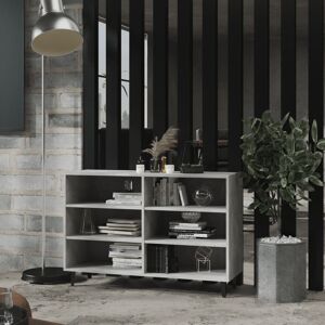 17 Stories Giesser Bookcase Concrete Grey 70cm H X 103.5cm W X 35cm D 17 Stories Giesser Bookcase Concrete Grey 70cm H X 103.5cm W X 35cm D