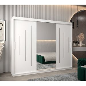 Brayden Studio Arryonna 2 Door Manufactured Wood Wardrobe White 200cm H X 250cm W X 62cm D Brayden Studio Arryonna 2 Door Manufactured Wood Wardrobe White 200cm H X 250cm W X 62cm D