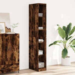17 Stories Abbeydale Wardrobe Smoked Oak 200cm H x 30cm W x 50cm D 17 Stories Abbeydale Wardrobe Smoked Oak 200cm H x 30cm W x 50cm D
