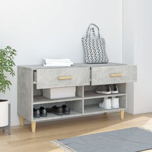 Borough Wharf 8 Pair Shoe Storage Bench Concrete Grey/Oak 8 Borough Wharf 8 Pair Shoe Storage Bench Concrete Grey/Oak 8