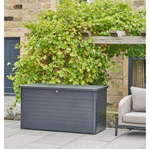 Dakota Fields Chalandra 160cm W Galvanised Steel Lockable Deck Box with Wheels Grey 91cm H X 160cm W X 79cm D Dakota Fields Chalandra 160cm W Galvanised Steel Lockable Deck Box with Wheels Grey 91cm H X 160cm W X 79cm D