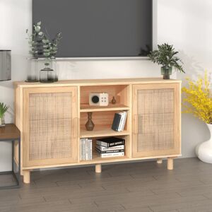 17 Stories Bay Isle Home Sideboard Brown 105X30x60 Cm Solid Wood Pine And Natural Rattan Natural 60cm H X 105cm W X 30cm D 17 Stories Bay Isle Home Sideboard Brown 105X30x60 Cm Solid Wood Pine And Natural Rattan Natural 60cm H X 105cm W X 30cm D