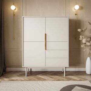 Fjørde & Co Sideboard MIRACLE 3D3S with drawers Cashmire 134cm H X 104cm W X 39cm D Fjørde & Co Sideboard MIRACLE 3D3S with drawers Cashmire 134cm H X 104cm W X 39cm D