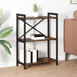 Borough Wharf Bookcase Black Oak 80 X 30 X 153 Cm Engineered Wood Light Brown (3 Shelves) 83cm H x 60cm W x 30cm D Borough Wharf Bookcase Black Oak 80 X 30 X 153 Cm Engineered Wood Light Brown (3 Shelves) 83cm H x 60cm W x 30cm D