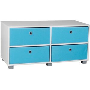 Symple Stuff TV Stand for TVs up to 43" White/Blue 43" Symple Stuff TV Stand for TVs up to 43" White/Blue 43"