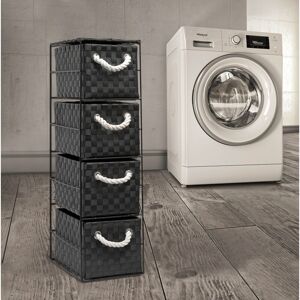 August Grove Singleton 4 Drawer 18Cm W Solid Wood Chest Of Drawers Black/Black 65cm H X 18cm W X 25cm D August Grove Singleton 4 Drawer 18Cm W Solid Wood Chest Of Drawers Black/Black 65cm H X 18cm W X 25cm D