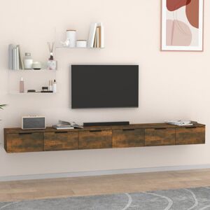 Ebern Designs 6 Piece Manufactured Wood Floating Shelf Smoked Oak 20cm H X 204cm W X 30cm D Ebern Designs 6 Piece Manufactured Wood Floating Shelf Smoked Oak 20cm H X 204cm W X 30cm D
