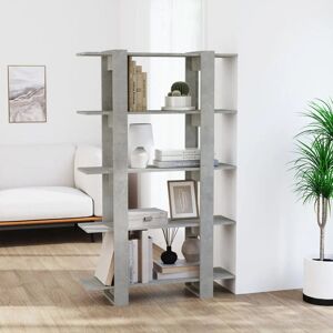 Ebern Designs Ganon 160Cm H Bookcase Concrete Grey 160cm H x 100cm W x 30cm D Ebern Designs Ganon 160Cm H Bookcase Concrete Grey 160cm H x 100cm W x 30cm D