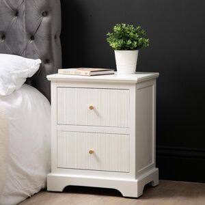Lark Manor Bedside Cabinet Frosty white 55.5cm H X 45cm W X 35cm D Lark Manor Bedside Cabinet Frosty white 55.5cm H X 45cm W X 35cm D