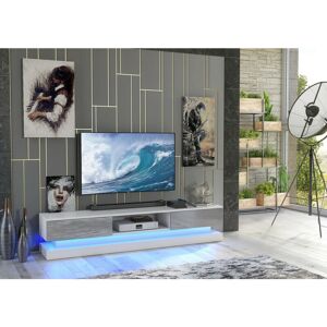 Metro Brodney TV Stand for TVs up to 78" White/Grey 48" Metro Brodney TV Stand for TVs up to 78" White/Grey 48"