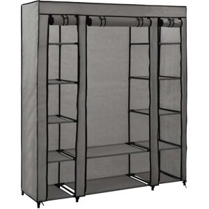Symple Stuff 3 Door Wardrobe Grey 176cm H X 150cm W X 45cm D Symple Stuff 3 Door Wardrobe Grey 176cm H X 150cm W X 45cm D