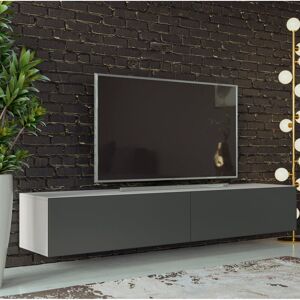 17 Stories Bertile TV Stand for TVs up to 75" Grey/White 75" 17 Stories Bertile TV Stand for TVs up to 75" Grey/White 75"