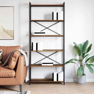 Borough Wharf Bookcase Black Oak 80 X 30 X 153 Cm Engineered Wood Brown/Black (5 Shelves) 188cm H x 80cm W x 30cm D Borough Wharf Bookcase Black Oak 80 X 30 X 153 Cm Engineered Wood Brown/Black (5 Shelves) 188cm H x 80cm W x 30cm D