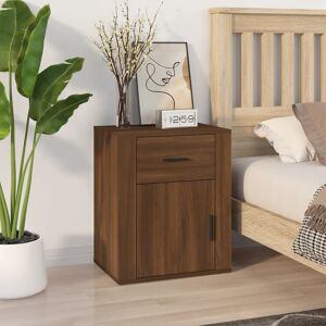 17 Stories Bedside Cabinet Concrete Grey 50X36x60 Cm Engineered Wood Brown Oak 60cm H X 50cm W 17 Stories Bedside Cabinet Concrete Grey 50X36x60 Cm Engineered Wood Brown Oak 60cm H X 50cm W