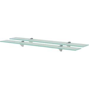 Latitude Run 2 Piece Floating Shelf Clear 0.8cm H x 80cm W x 20cm D Latitude Run 2 Piece Floating Shelf Clear 0.8cm H x 80cm W x 20cm D