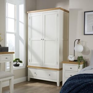 Lark Manor Conte 2 Door Assembled Wardrobe with Drawer Storage Silver 190cm H X 100cm W X 55cm D Lark Manor Conte 2 Door Assembled Wardrobe with Drawer Storage Silver 190cm H X 100cm W X 55cm D