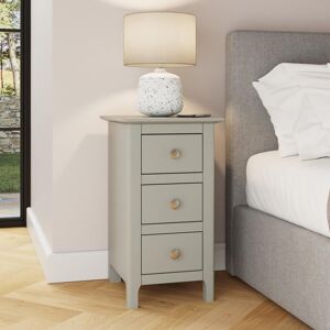 ClassicLiving Accetturri 3 Drawer Bedside Table Nightstand Cabinet in Grey, Putty or Ivory White Grey 58cm H X 34cm W X 35cm D ClassicLiving Accetturri 3 Drawer Bedside Table Nightstand Cabinet in Grey, Putty or Ivory White Grey 58cm H X 34cm W X 35cm D