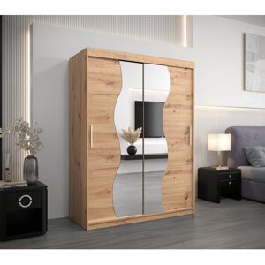 Metro Plainsboro 2 Door Wardrobe Oak Artisan 200Cm H x 150Cm W x 62Cm D Metro Plainsboro 2 Door Wardrobe Oak Artisan 200Cm H x 150Cm W x 62Cm D