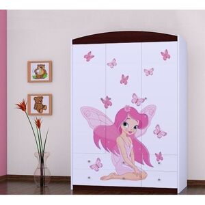 Zoomie Kids Wilczek 3 Door Wardrobe Black 180cm H X 133cm W X 54cm D Zoomie Kids Wilczek 3 Door Wardrobe Black 180cm H X 133cm W X 54cm D