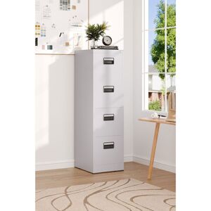 Latitude Run Beyzanur 38.5cm Wide 4 Drawer Filing Cabinet White 133cm H X 38.5cm W X 45cm D Latitude Run Beyzanur 38.5cm Wide 4 Drawer Filing Cabinet White 133cm H X 38.5cm W X 45cm D