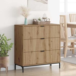 Borough Wharf Sideboard Brown Oak 79.5 X 33 X 82 Cm Engineered Wood Artisan Oak 82cm H X 79.5cm W X 33cm D Borough Wharf Sideboard Brown Oak 79.5 X 33 X 82 Cm Engineered Wood Artisan Oak 82cm H X 79.5cm W X 33cm D