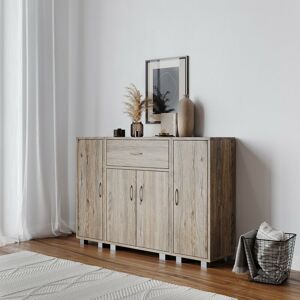 Ebern Designs 4 Door 1 Drawer Black Sideboard Cabinet Brown 80cm H X 30cm W X 29.5cm D Ebern Designs 4 Door 1 Drawer Black Sideboard Cabinet Brown 80cm H X 30cm W X 29.5cm D
