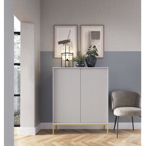 Fairmont Park Bernhardine 104cm Sideboard Light Grey/Golden 125cm H X 104cm W X 39cm D Fairmont Park Bernhardine 104cm Sideboard Light Grey/Golden 125cm H X 104cm W X 39cm D