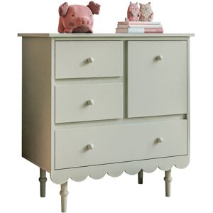 Harriet Bee Siegmeyer Solid Wood Chest of Drawers with 3 Drawers Olive 91cm H X 84cm W X 50cm D Harriet Bee Siegmeyer Solid Wood Chest of Drawers with 3 Drawers Olive 91cm H X 84cm W X 50cm D