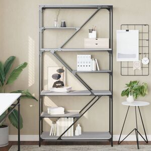 Borough Wharf Laraoun 176cm H x 91cm W Bookcase Grey Sonoma 176cm H X 91cm W X 36cm D Borough Wharf Laraoun 176cm H x 91cm W Bookcase Grey Sonoma 176cm H X 91cm W X 36cm D