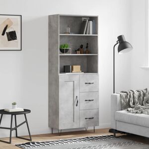 George Oliver Copey 69.5cm Wide 3 Drawer Concrete Grey 180cm H X 69.5cm W X 34cm D George Oliver Copey 69.5cm Wide 3 Drawer Concrete Grey 180cm H X 69.5cm W X 34cm D
