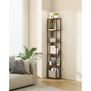 Borough Wharf Superfast Toolless Assembly, 6-Tier Storage Shelf, Standing Shelving Unit, 23.8 X 38 X 173.4 Cm, Living Room, Bedroom, Kitchen, Rustic Brown And Ink B Black;Brown (6 Shelves) 173.4"H x 38"W x 23.8"D Borough Wharf Superfast Toolless Assembly, 6-Tier Storage Shelf, Standing Shelving Unit, 23.8 X 38 X 173.4 Cm, Living Room, Bedroom, Kitchen, Rustic Brown And Ink B Black;Brown (6 Shelves) 173.4"H x 38"W x 23.8"D