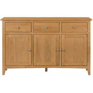 Rosalind Wheeler Censu Oak 3 Door Sideboard Brown 93cm H X 145cm W X 48.5cm D Rosalind Wheeler Censu Oak 3 Door Sideboard Brown 93cm H X 145cm W X 48.5cm D