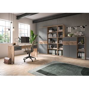 Alpen Home Kituku Storage Cabinet Grey;Brown 122cm H X 80cm W X 37cm D Alpen Home Kituku Storage Cabinet Grey;Brown 122cm H X 80cm W X 37cm D