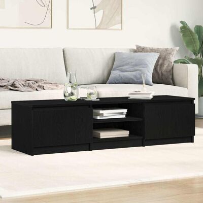Latitude Run TV Cabinet Black Oak 140X40x35.5 Cm Engineered Wood Black oak 65" Latitude Run TV Cabinet Black Oak 140X40x35.5 Cm Engineered Wood Black oak 65"