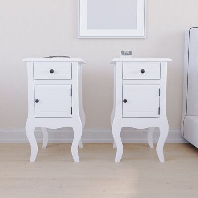Ophelia & Co. Keynsham 1 Drawer Bedside Table White 62cm H X 35cm W X 30cm D Ophelia & Co. Keynsham 1 Drawer Bedside Table White 62cm H X 35cm W X 30cm D