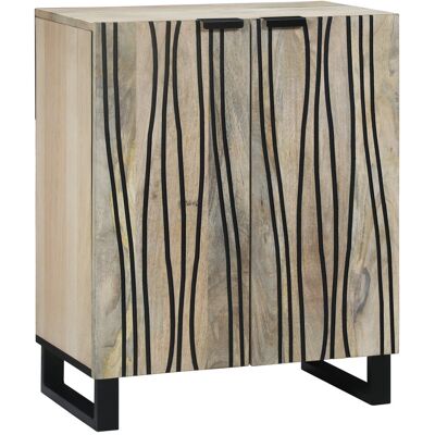 Borough Wharf Sideboard - 60 X 33.5 X 75 Cm, Crafted From Solid Mango Wood. White 75cm H X 60cm W X 33.5cm D Borough Wharf Sideboard - 60 X 33.5 X 75 Cm, Crafted From Solid Mango Wood. White 75cm H X 60cm W X 33.5cm D