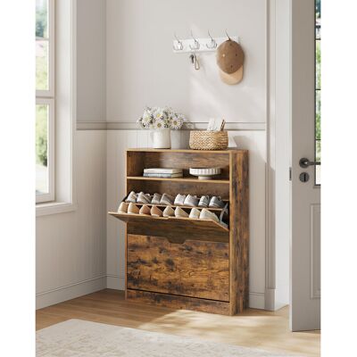 Latitude Run 16 Pair Flip Down Shoe Storage Antique Bronze 16 Latitude Run 16 Pair Flip Down Shoe Storage Antique Bronze 16