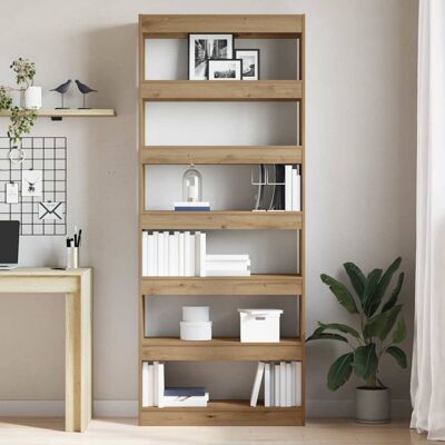 Latitude Run Book Cabinet with Shelf with Storage Engineered Wood Living Room Indoor Brown (6 Shelves) 198cm H x 80cm W x 30cm D Latitude Run Book Cabinet with Shelf with Storage Engineered Wood Living Room Indoor Brown (6 Shelves) 198cm H x 80cm W x 30cm D