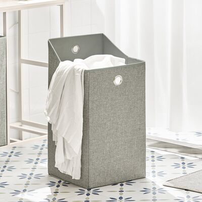 17 Stories Cabinet Landry Bin White/Grey 80cm H X 77cm W X 38cm D 17 Stories Cabinet Landry Bin White/Grey 80cm H X 77cm W X 38cm D