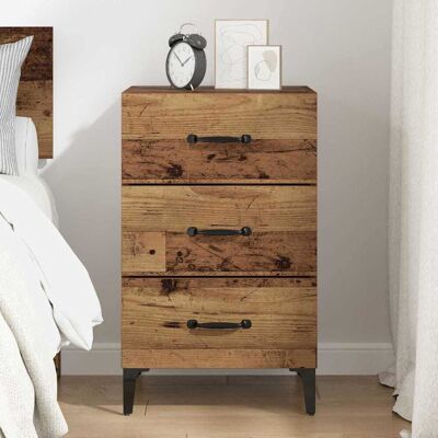 Latitude Run Bedside Cabinet Artisan Oak 40 X 40 X 66 Cm Engineered Wood Old Wood 66cm H X 40cm W X 40.5cm D Latitude Run Bedside Cabinet Artisan Oak 40 X 40 X 66 Cm Engineered Wood Old Wood 66cm H X 40cm W X 40.5cm D