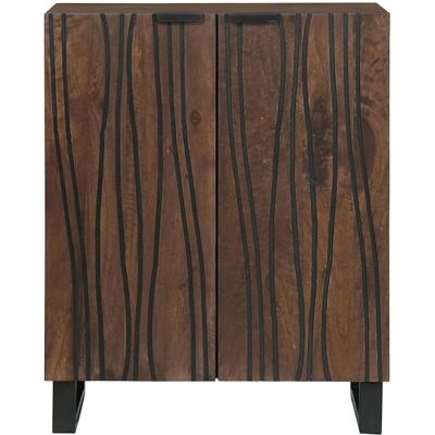 Borough Wharf Sideboard - 60 X 33.5 X 75 Cm, Crafted From Solid Mango Wood. Wood 75cm H X 60cm W X 33.5cm D Borough Wharf Sideboard - 60 X 33.5 X 75 Cm, Crafted From Solid Mango Wood. Wood 75cm H X 60cm W X 33.5cm D