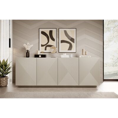 Latitude Run Meisel 200cm Sideboard Cashmere 71cm H X 200cm W X 43cm D Latitude Run Meisel 200cm Sideboard Cashmere 71cm H X 200cm W X 43cm D