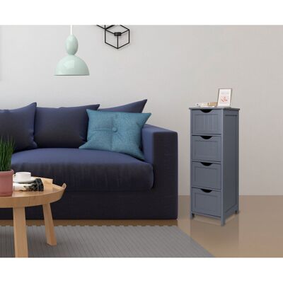 Rosalind Wheeler Eldersburg 30Cm W x 81Cm H x 30Cm D Free-Standing Bathroom Shelves Grey 30cm W X 30cm D Rosalind Wheeler Eldersburg 30Cm W x 81Cm H x 30Cm D Free-Standing Bathroom Shelves Grey 30cm W X 30cm D
