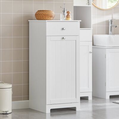 Mack + Milo Wood Cabinet Laundry Hamper White 90cm H X 40cm W X 38cm D Mack + Milo Wood Cabinet Laundry Hamper White 90cm H X 40cm W X 38cm D