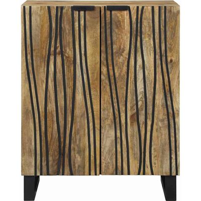 Borough Wharf Sideboard - 60 X 33.5 X 75 Cm, Crafted From Solid Mango Wood. Brown 75cm H X 60cm W X 33.5cm D Borough Wharf Sideboard - 60 X 33.5 X 75 Cm, Crafted From Solid Mango Wood. Brown 75cm H X 60cm W X 33.5cm D