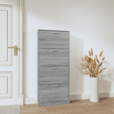 Latitude Run 12 Pair Flip Down Shoe Storage Grey Sonoma 12 Latitude Run 12 Pair Flip Down Shoe Storage Grey Sonoma 12