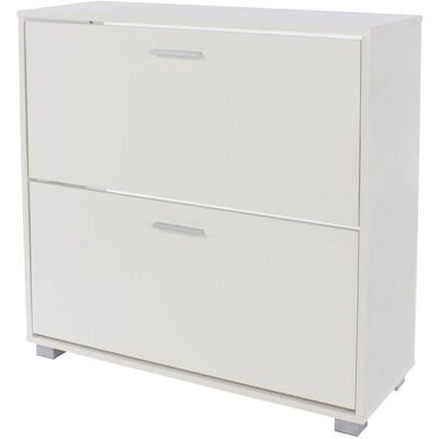 Latitude Run shoe cabinet, with 2 drawers 12 Pair Flip Down Shoe Storage White 12 Latitude Run shoe cabinet, with 2 drawers 12 Pair Flip Down Shoe Storage White 12